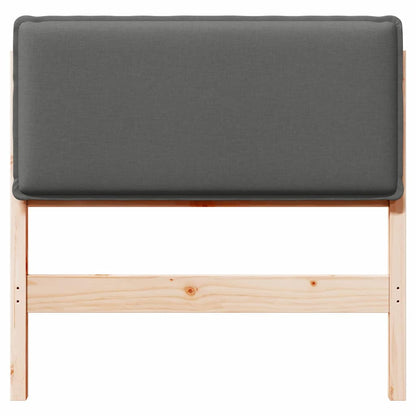 Gepolstertes Kopfteil mit Kopfteil Natürlich und Hellgrau 90 cm