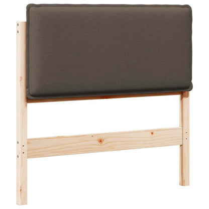 Gepolstertes Kopfteil mit Kopfteil Natürlich und Hellgrau 90 cm