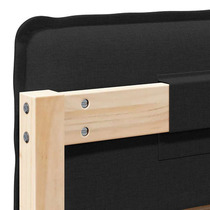vidaXL Gepolstertes Kopfteil mit Kopfteil Natürlich und Schwarz 80 cm