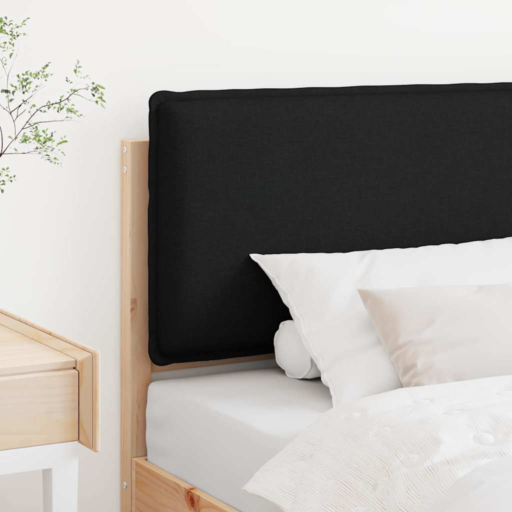 vidaXL Gepolstertes Kopfteil mit Kopfteil Natürlich und Schwarz 80 cm