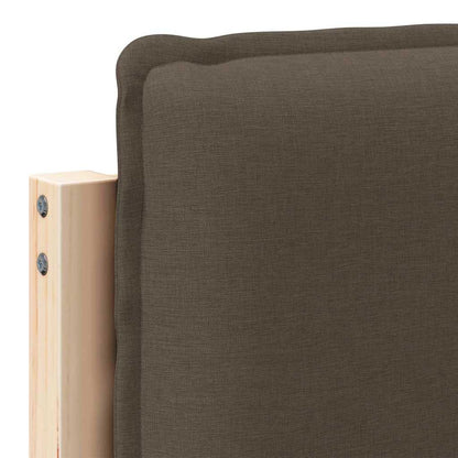 vidaXL Gepolstertes Kopfteil mit Kopfteil Natürlich und Hellgrau 80 cm