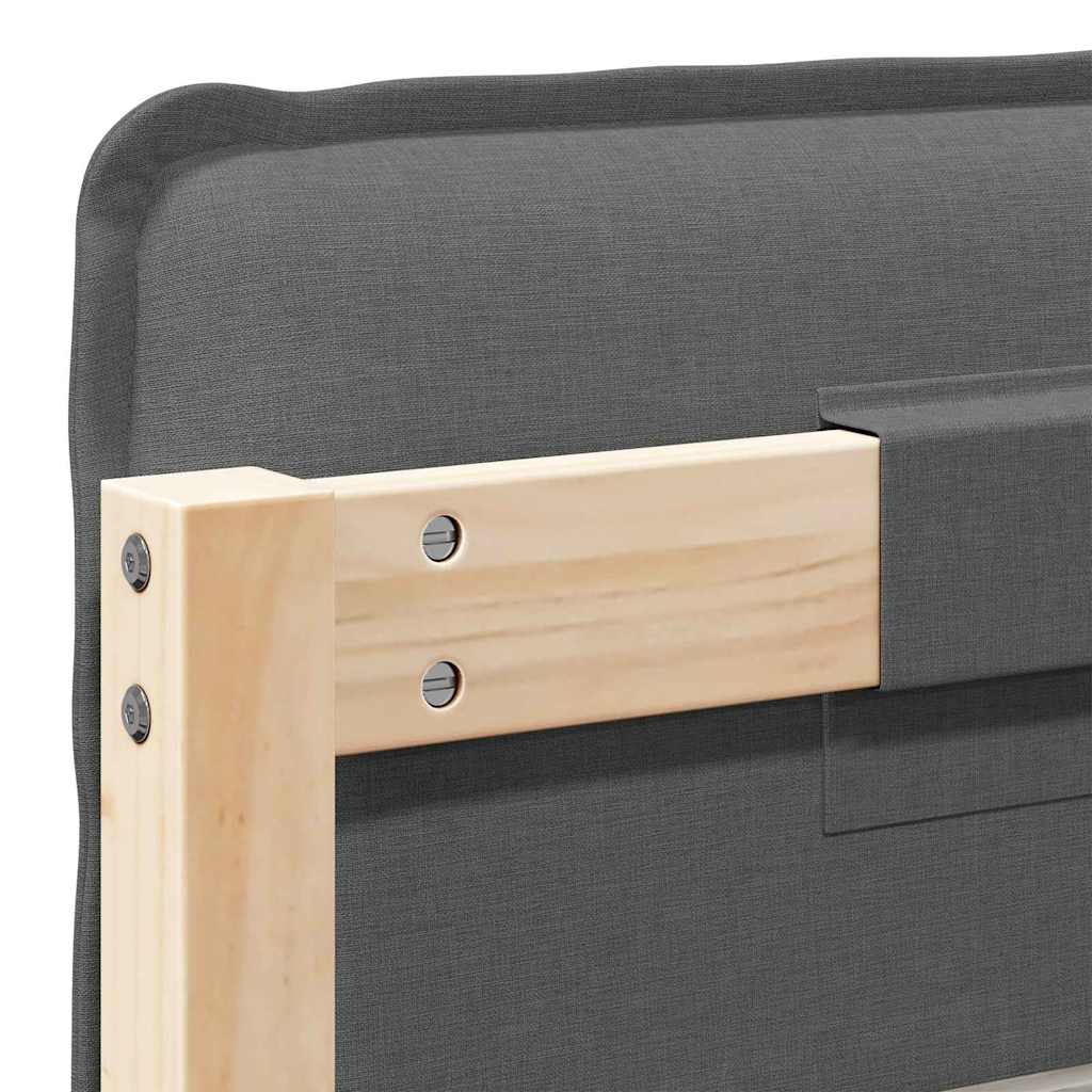 Gepolstertes Kopfteil mit Kopfteil Natürlich und Hellgrau 75 cm