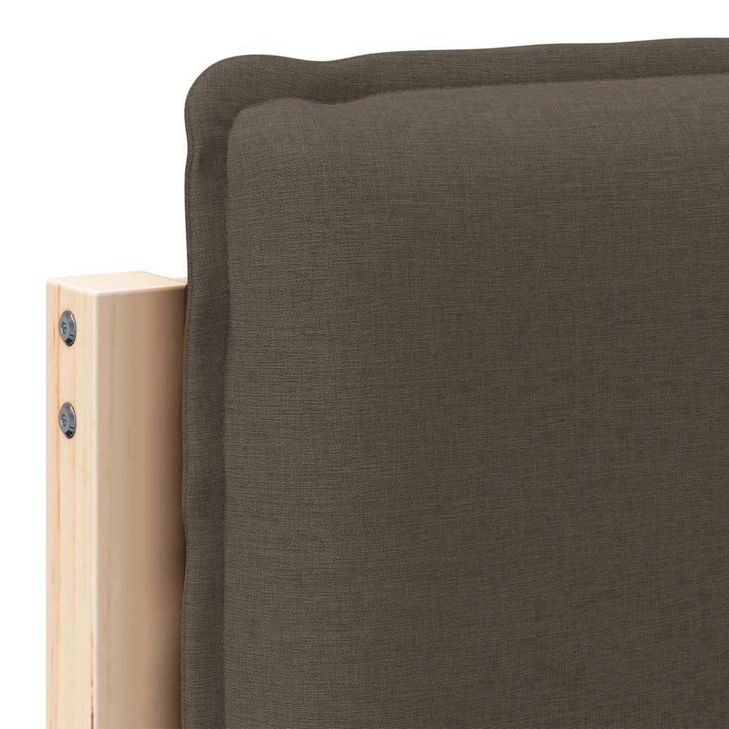 Gepolstertes Kopfteil mit Kopfteil Natürlich und Hellgrau 75 cm