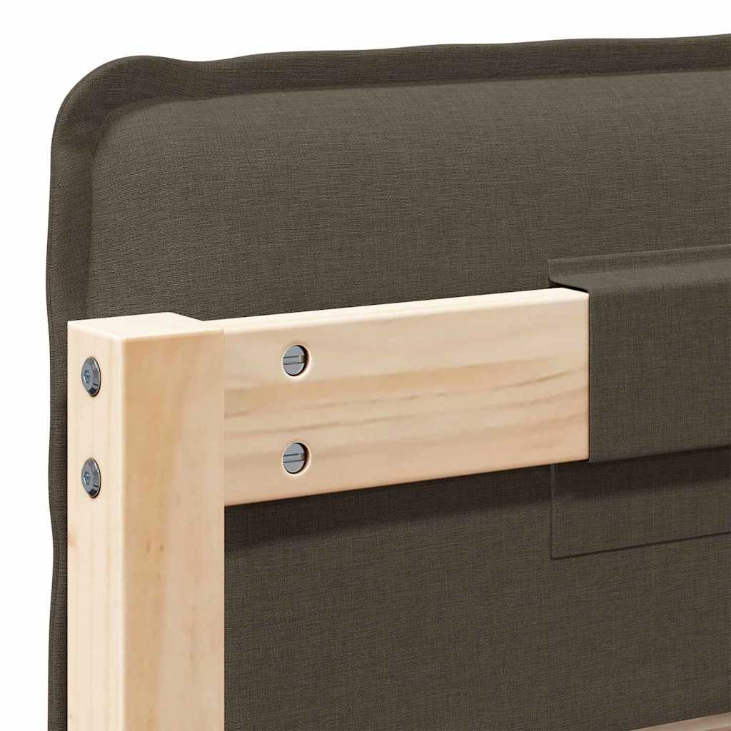 Gepolstertes Kopfteil mit Kopfteil Natürlich und Hellgrau 75 cm