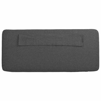 Gepolstertes Kopfteil mit Kopfteil Braun und Dunkelgrau 200 cm