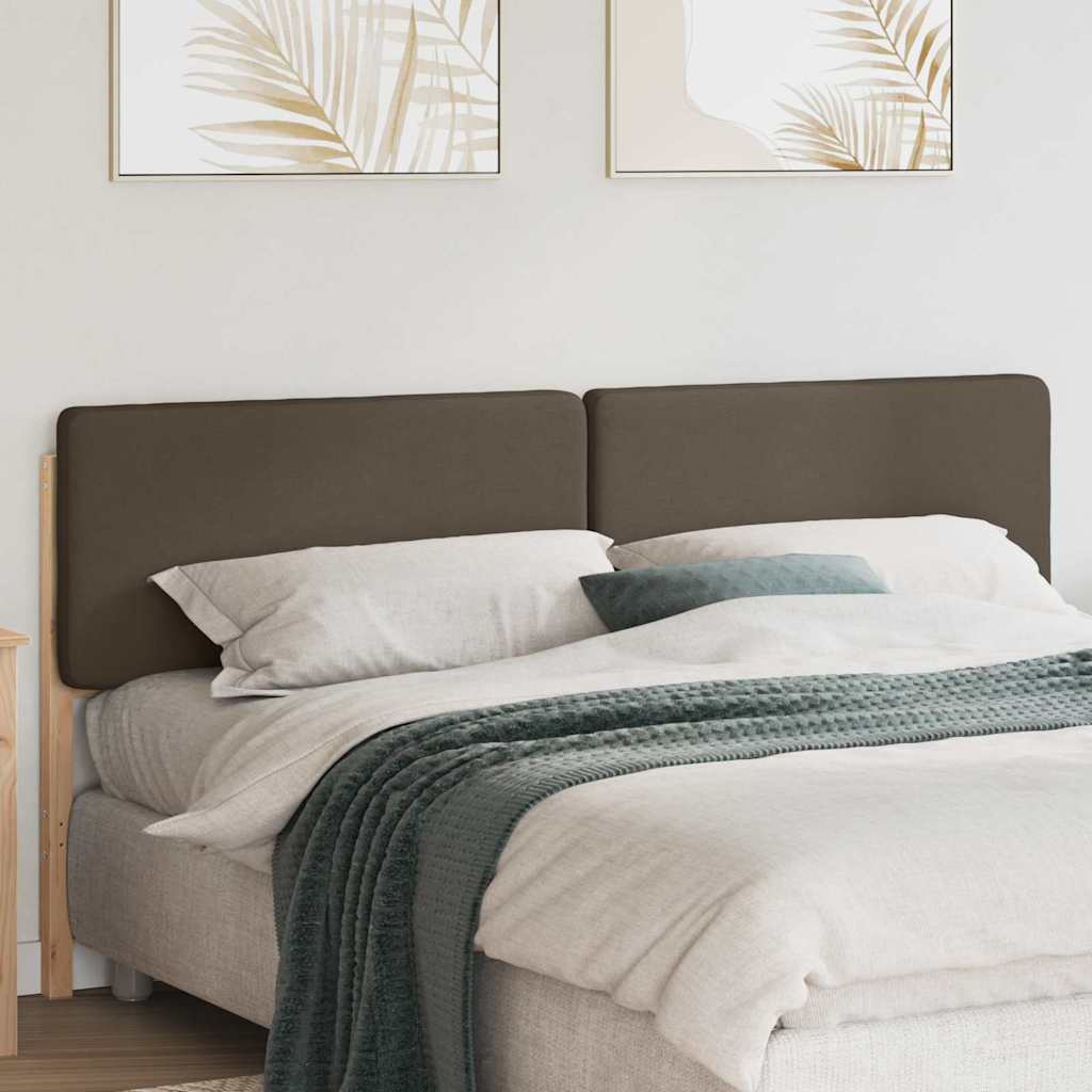 vidaXL Gepolstertes Kopfteil mit Kopfteil Braun und Taupe 200 cm