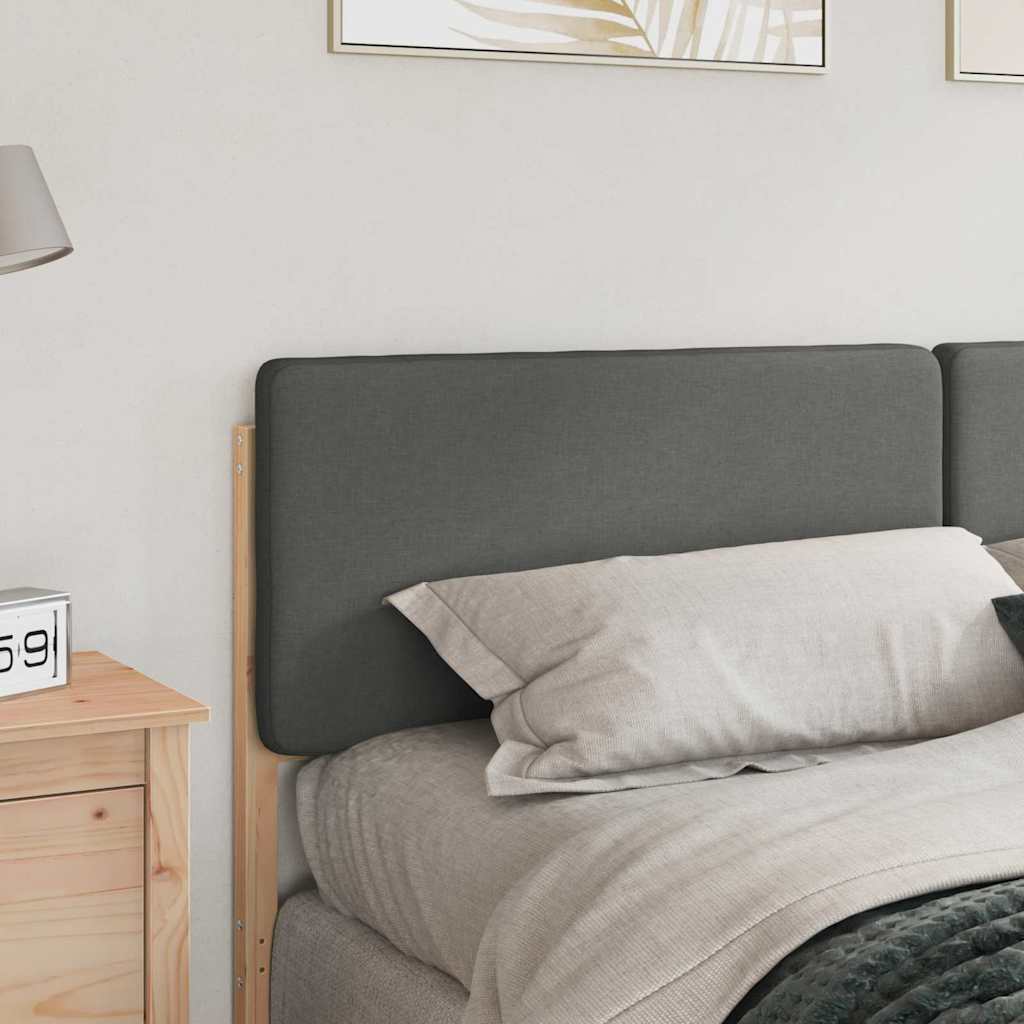 vidaXL Gepolstertes Kopfteil mit Kopfteil Braun und Hellgrau 180 cm