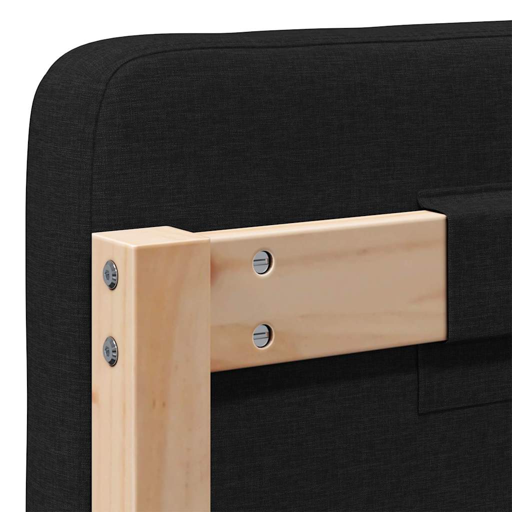 vidaXL Gepolstertes Kopfteil mit Kopfteil Braun und Schwarz 180 cm