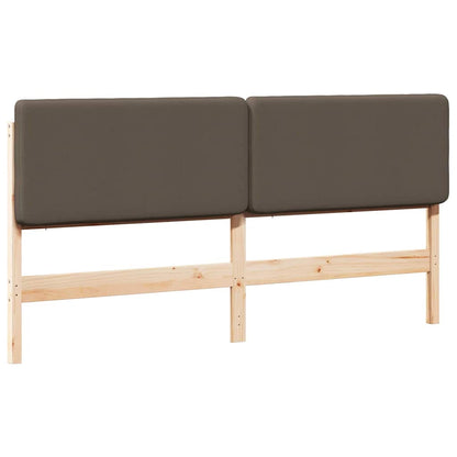 vidaXL Gepolstertes Kopfteil mit Kopfteil Braun und Taupe 180 cm