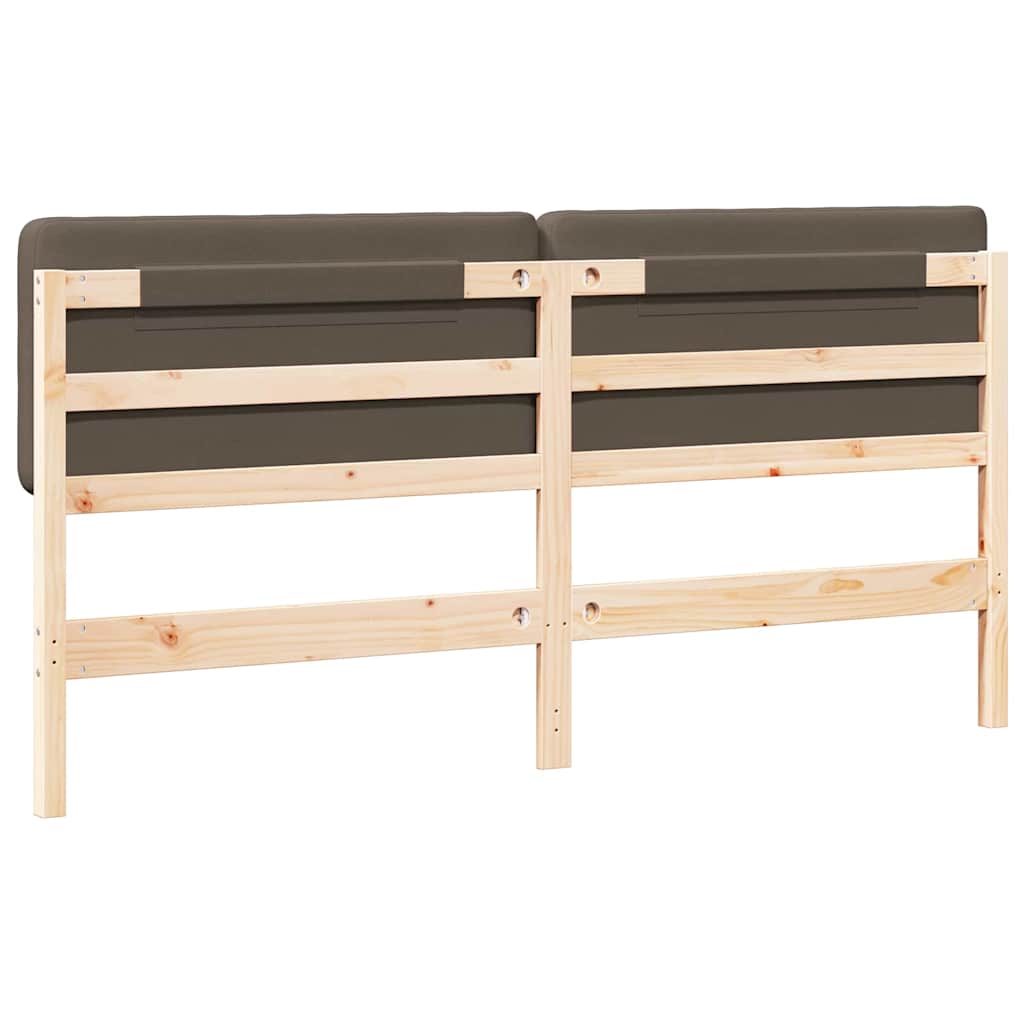 vidaXL Gepolstertes Kopfteil mit Kopfteil Braun und Taupe 180 cm