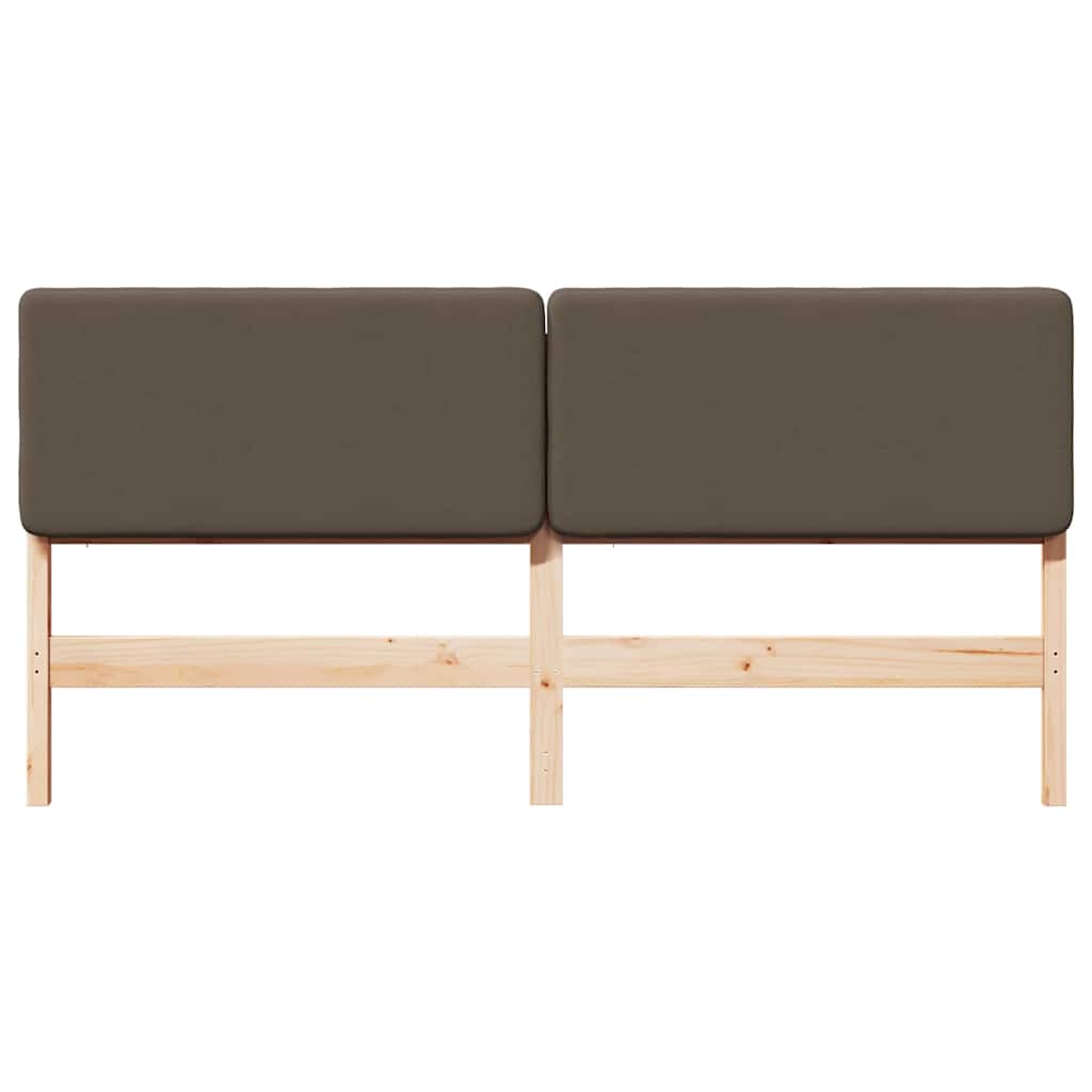 vidaXL Gepolstertes Kopfteil mit Kopfteil Braun und Taupe 180 cm