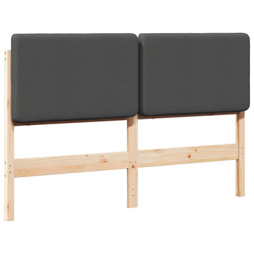 vidaXL Gepolstertes Kopfteil mit Kopfteil Braun und Dunkelgrau 160 cm