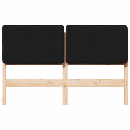 vidaXL Gepolstertes Kopfteil mit Kopfteil Braun und Schwarz 160 cm