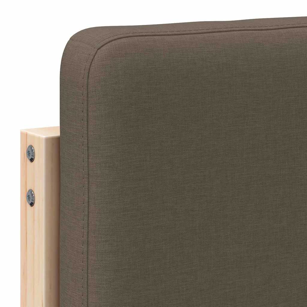 vidaXL Gepolstertes Kopfteil mit Kopfteil Braun und Taupe 160 cm