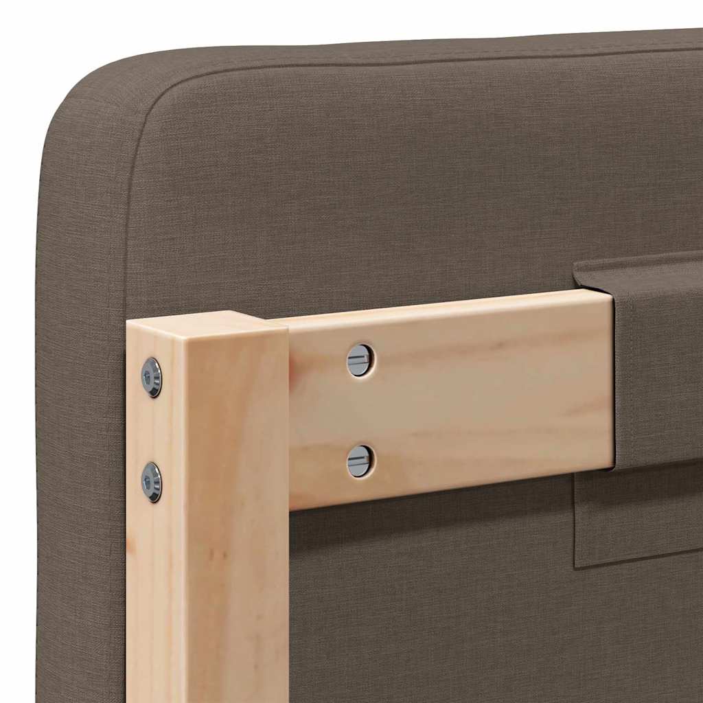 vidaXL Gepolstertes Kopfteil mit Kopfteil Braun und Taupe 160 cm