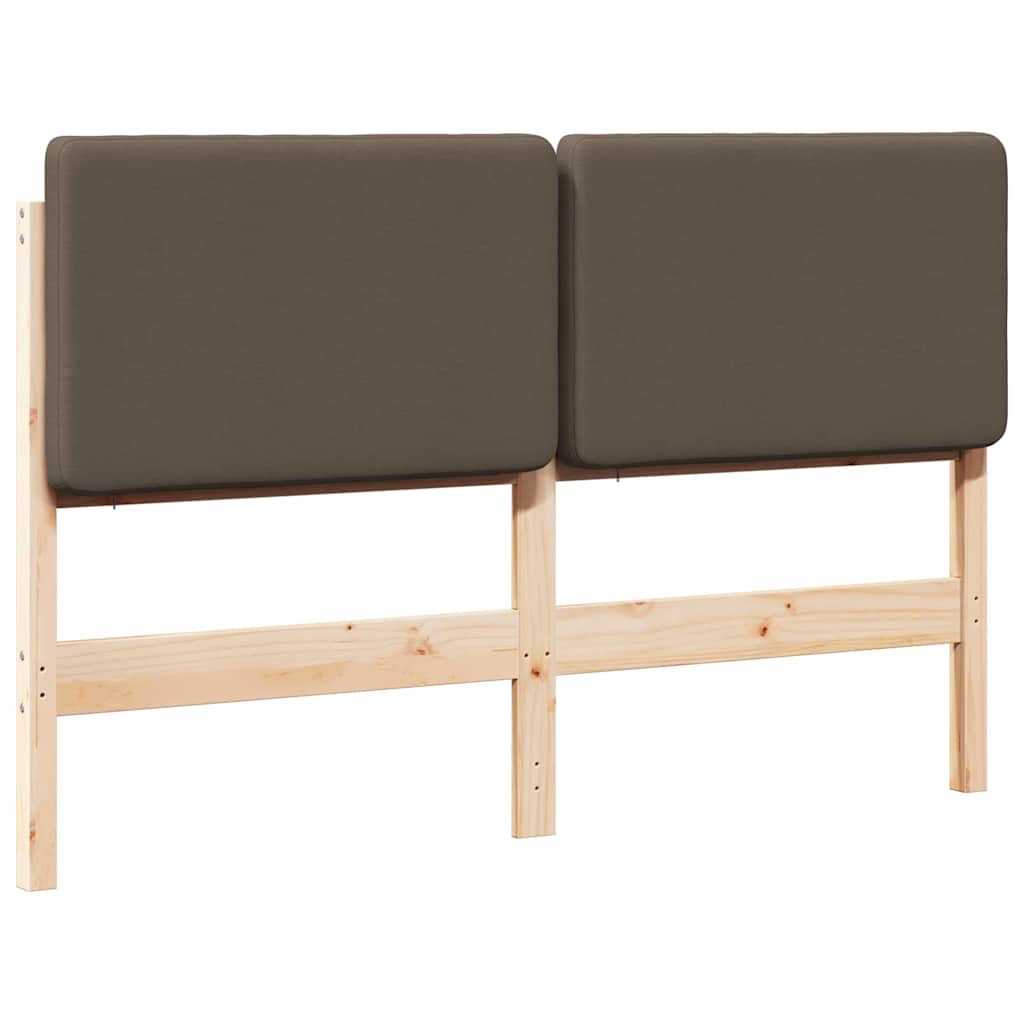 vidaXL Gepolstertes Kopfteil mit Kopfteil Braun und Taupe 160 cm