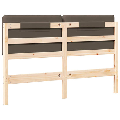 vidaXL Gepolstertes Kopfteil mit Kopfteil Braun und Taupe 160 cm