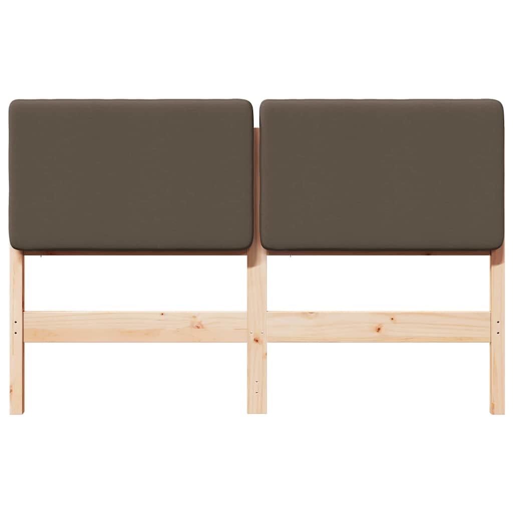 vidaXL Gepolstertes Kopfteil mit Kopfteil Braun und Taupe 160 cm