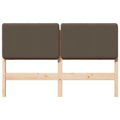 vidaXL Gepolstertes Kopfteil mit Kopfteil Braun und Taupe 160 cm