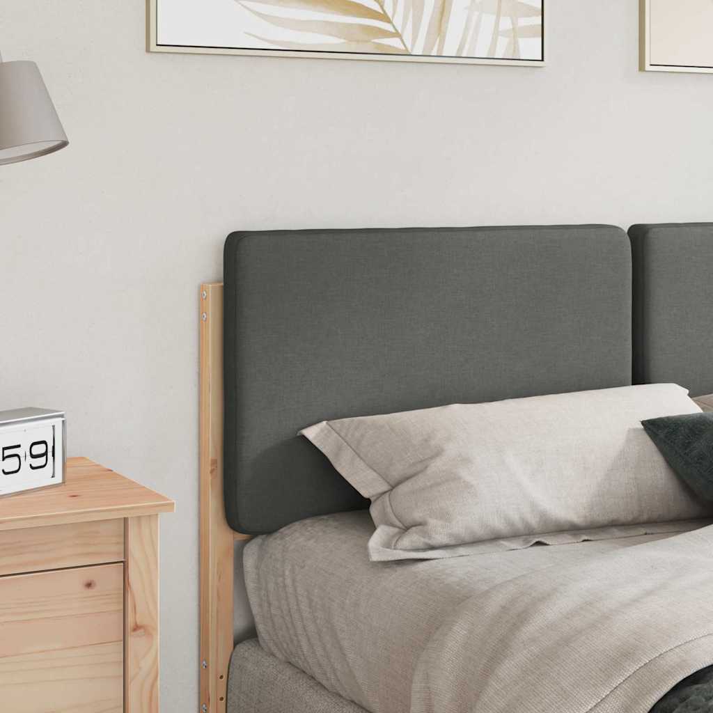 vidaXL Gepolstertes Kopfteil mit Kopfteil Braun und Hellgrau 150 cm
