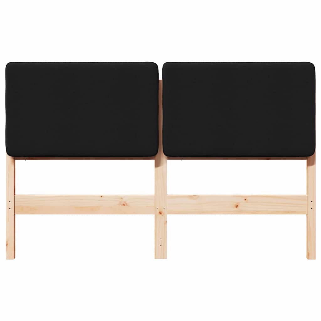 Gepolstertes Kopfteil mit Kopfteil Braun und Schwarz 150 cm