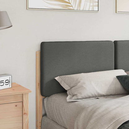 vidaXL Gepolstertes Kopfteil mit Kopfteil Braun und Hellgrau 140 cm