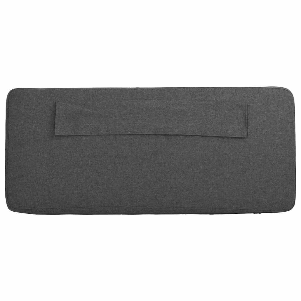 vidaXL Gepolstertes Kopfteil mit Kopfteil Braun und Dunkelgrau 140 cm