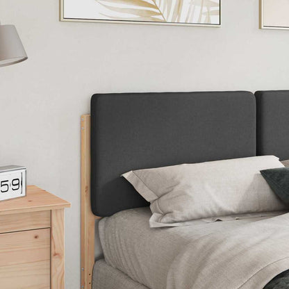 vidaXL Gepolstertes Kopfteil mit Kopfteil Braun und Dunkelgrau 140 cm
