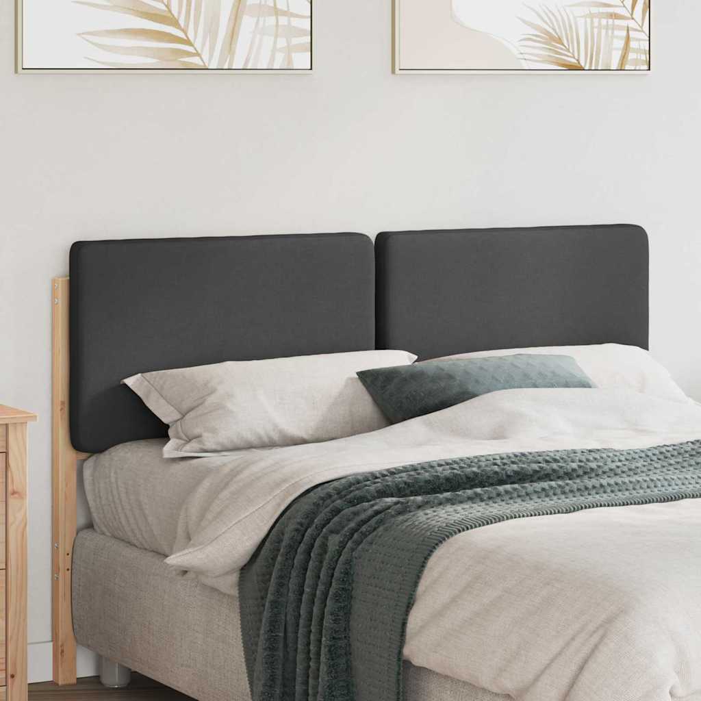 vidaXL Gepolstertes Kopfteil mit Kopfteil Braun und Dunkelgrau 140 cm