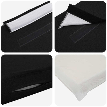 Gepolstertes Kopfteil mit Kopfteil Braun und Schwarz 140 cm