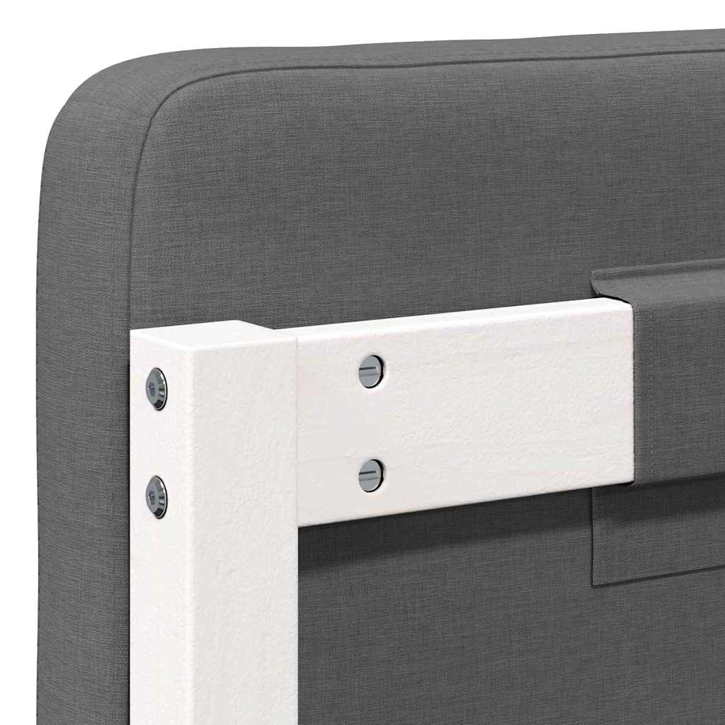 Gepolstertes Kopfteil mit Kopfteil Weiß und Hellgrau 140 cm