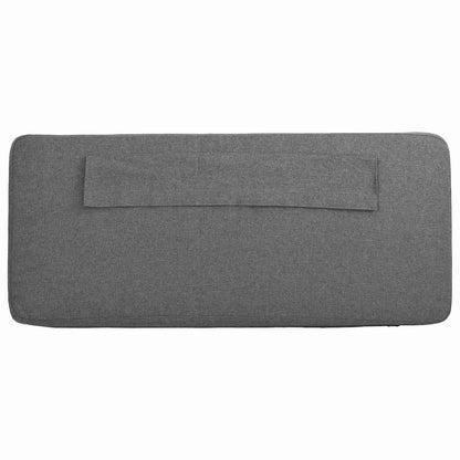 Gepolstertes Kopfteil mit Kopfteil Braun und Hellgrau 120 cm