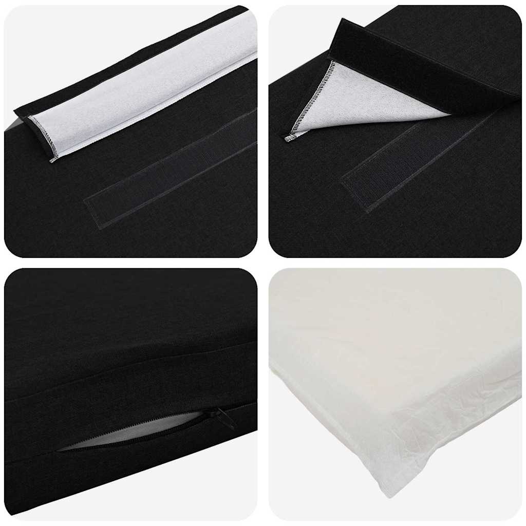 Gepolstertes Kopfteil mit Kopfteil Braun und Schwarz 120 cm