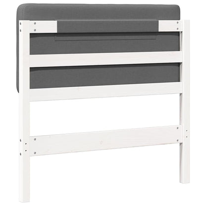 Gepolstertes Kopfteil mit Kopfteil Weiß und Hellgrau 100 cm