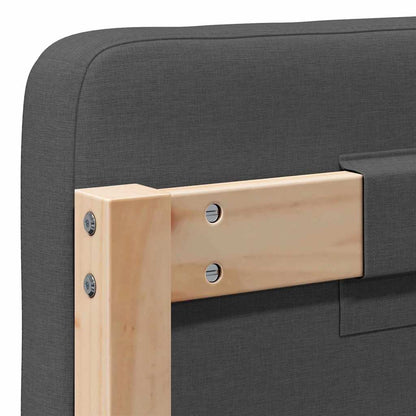 vidaXL Gepolstertes Kopfteil mit Kopfteil Braun und Dunkelgrau 90 cm