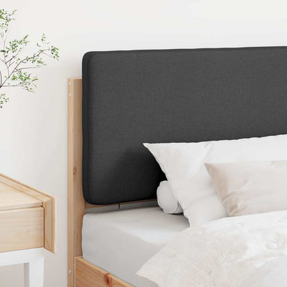 vidaXL Gepolstertes Kopfteil mit Kopfteil Braun und Dunkelgrau 90 cm
