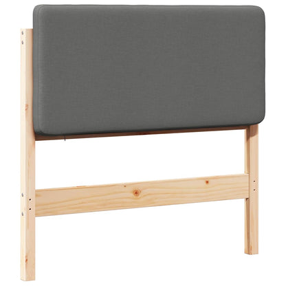 Gepolstertes Kopfteil mit Kopfteil Braun und Hellgrau 80 cm