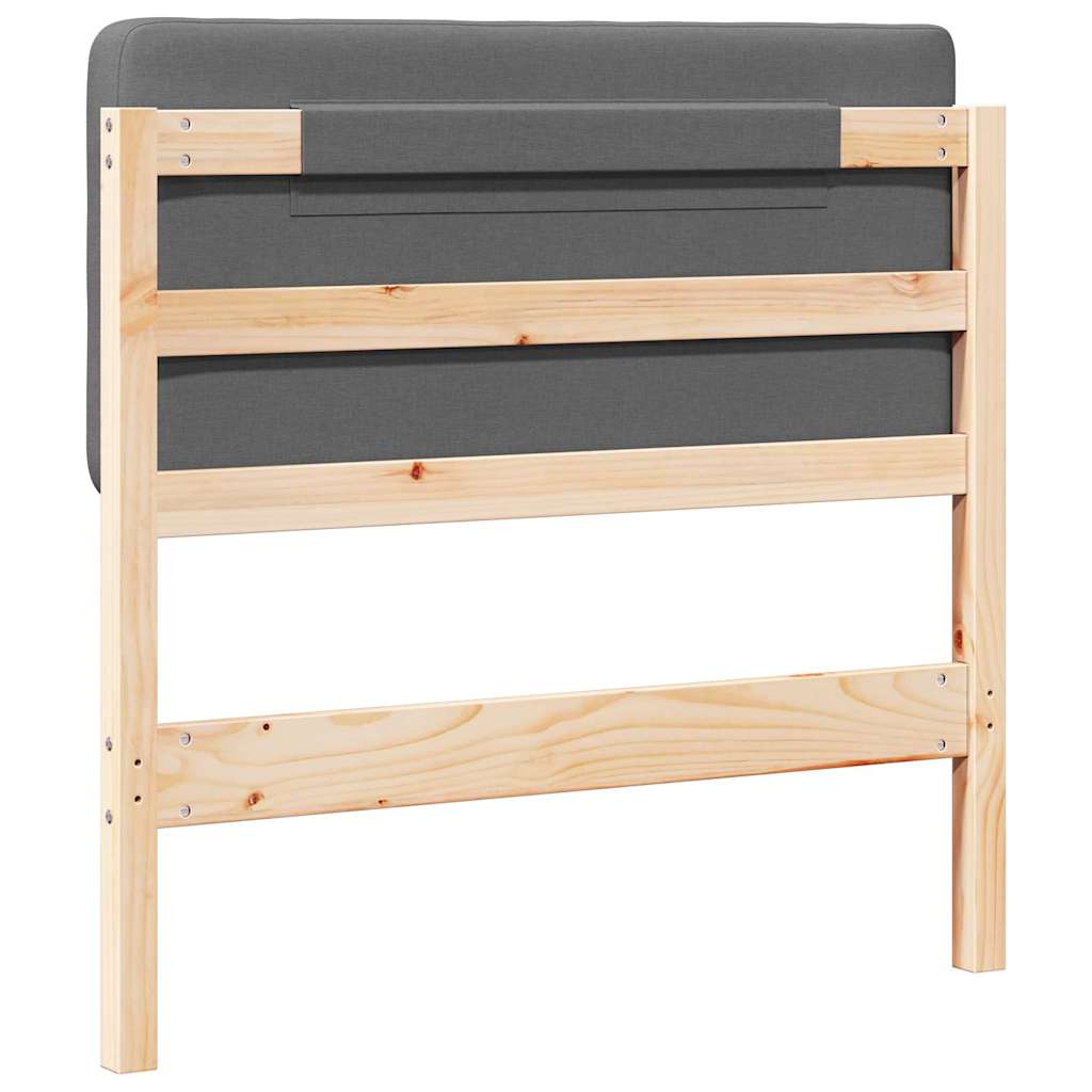 Gepolstertes Kopfteil mit Kopfteil Braun und Hellgrau 80 cm