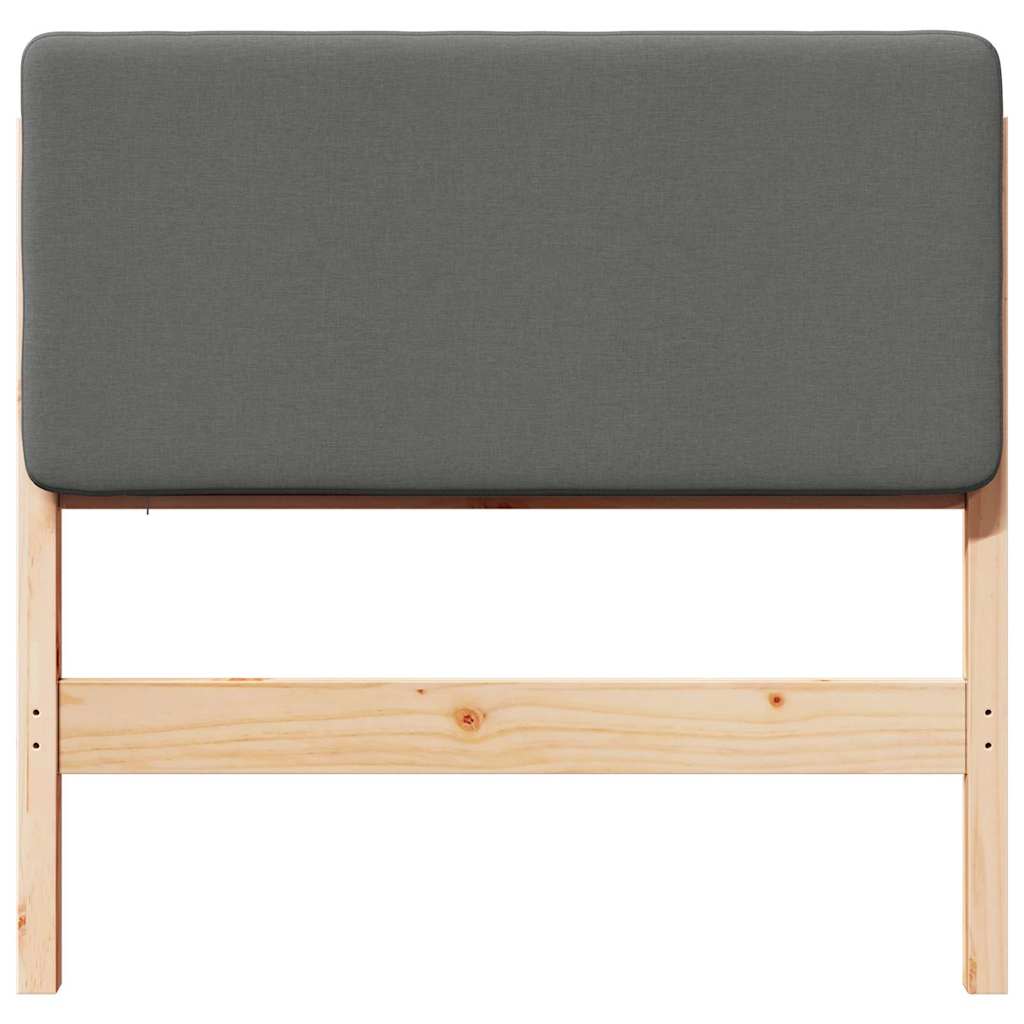 Gepolstertes Kopfteil mit Kopfteil Braun und Hellgrau 80 cm