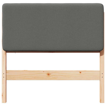 Gepolstertes Kopfteil mit Kopfteil Braun und Hellgrau 80 cm