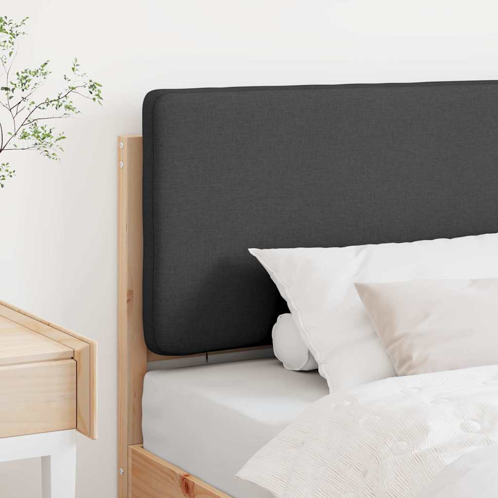 vidaXL Gepolstertes Kopfteil mit Kopfteil Braun und Dunkelgrau 80 cm