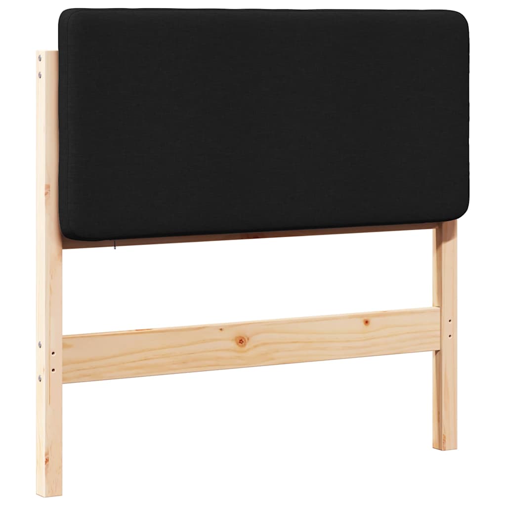 vidaXL Gepolstertes Kopfteil mit Kopfteil Braun und Schwarz 80 cm