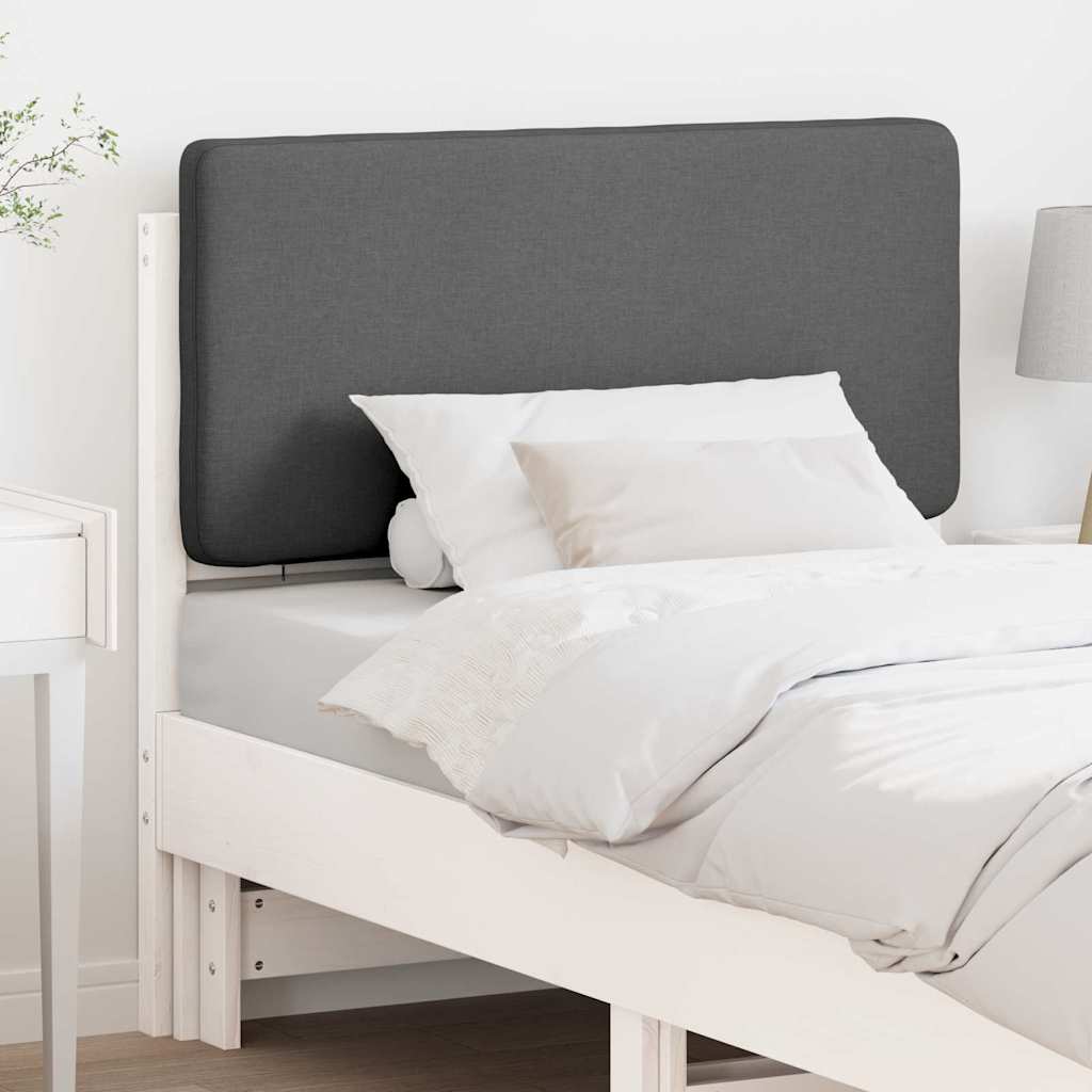 vidaXL Gepolstertes Kopfteil mit Kopfteil Weiß und Hellgrau 80 cm