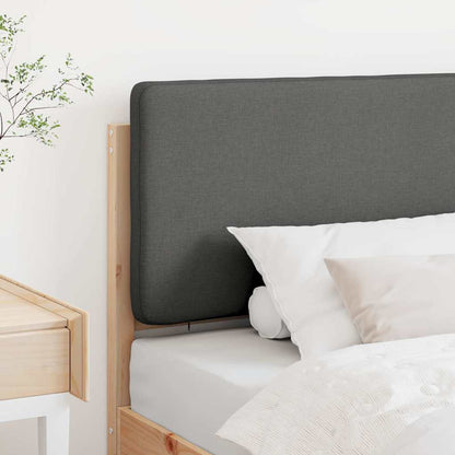 vidaXL Gepolstertes Kopfteil mit Kopfteil Braun und Hellgrau 75 cm