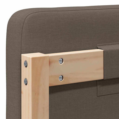 Gepolstertes Kopfteil mit Kopfteil Braun und Taupe 75 cm