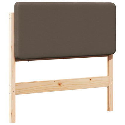 Gepolstertes Kopfteil mit Kopfteil Braun und Taupe 75 cm