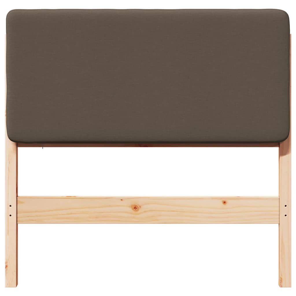 Gepolstertes Kopfteil mit Kopfteil Braun und Taupe 75 cm