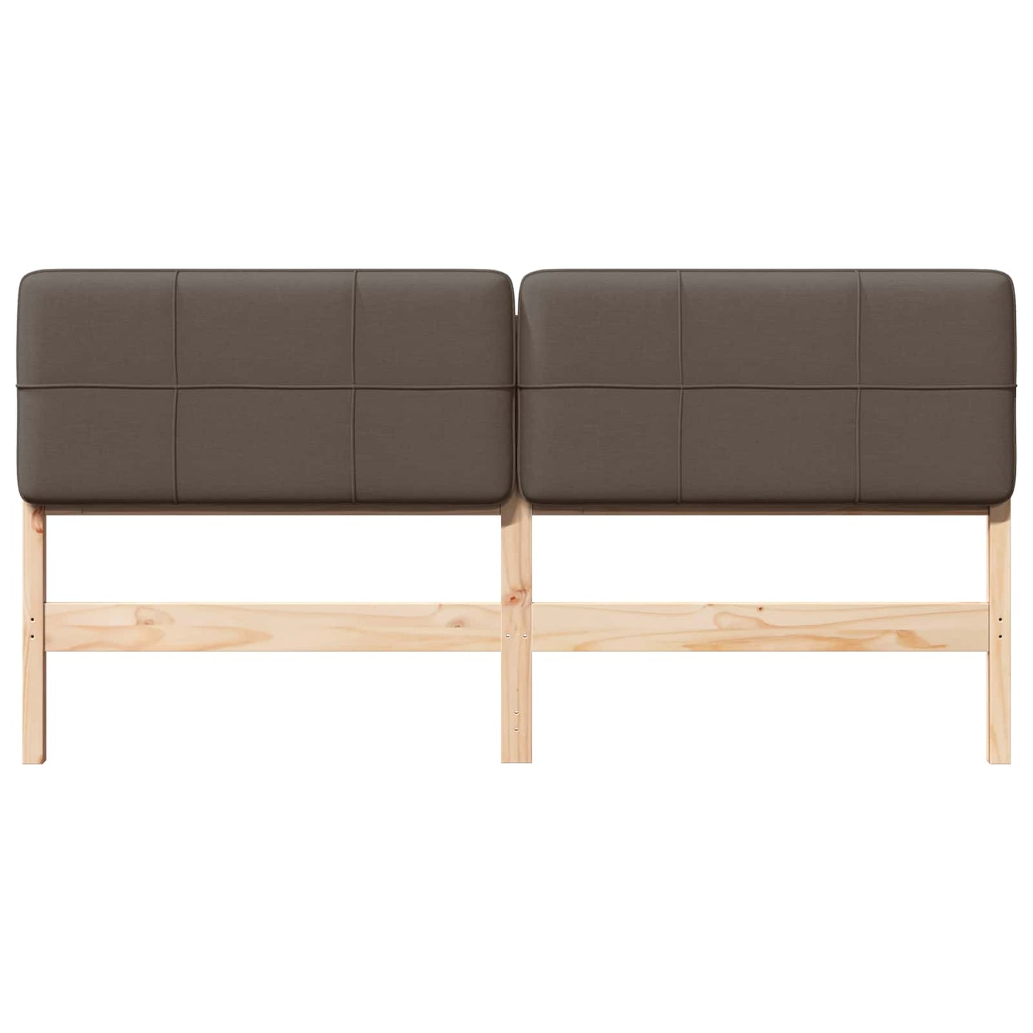 Gepolstertes Kopfteil mit Kopfteil Braun und Taupe 200 cm