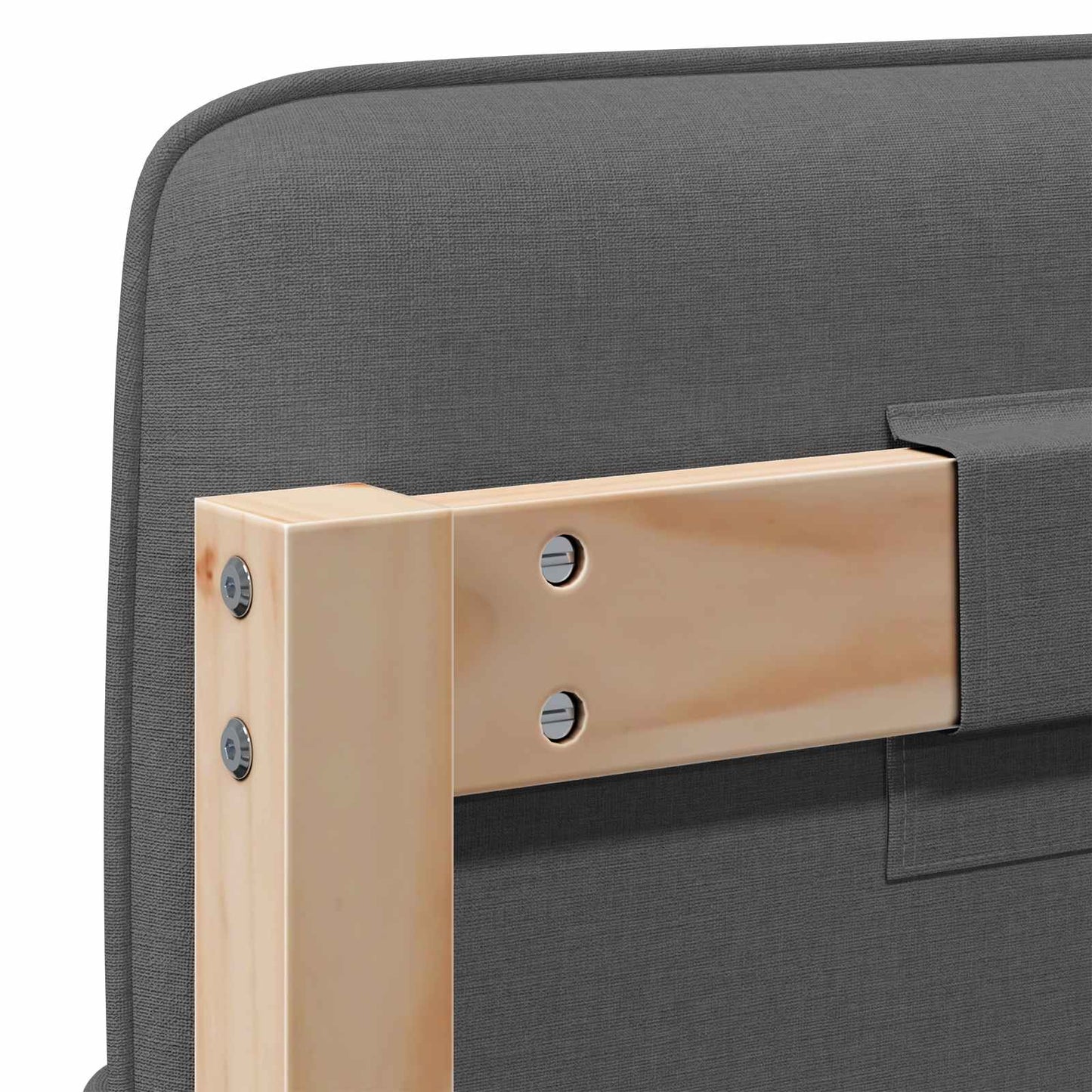 Gepolstertes Kopfteil mit Kopfteil Braun und Hellgrau 180 cm