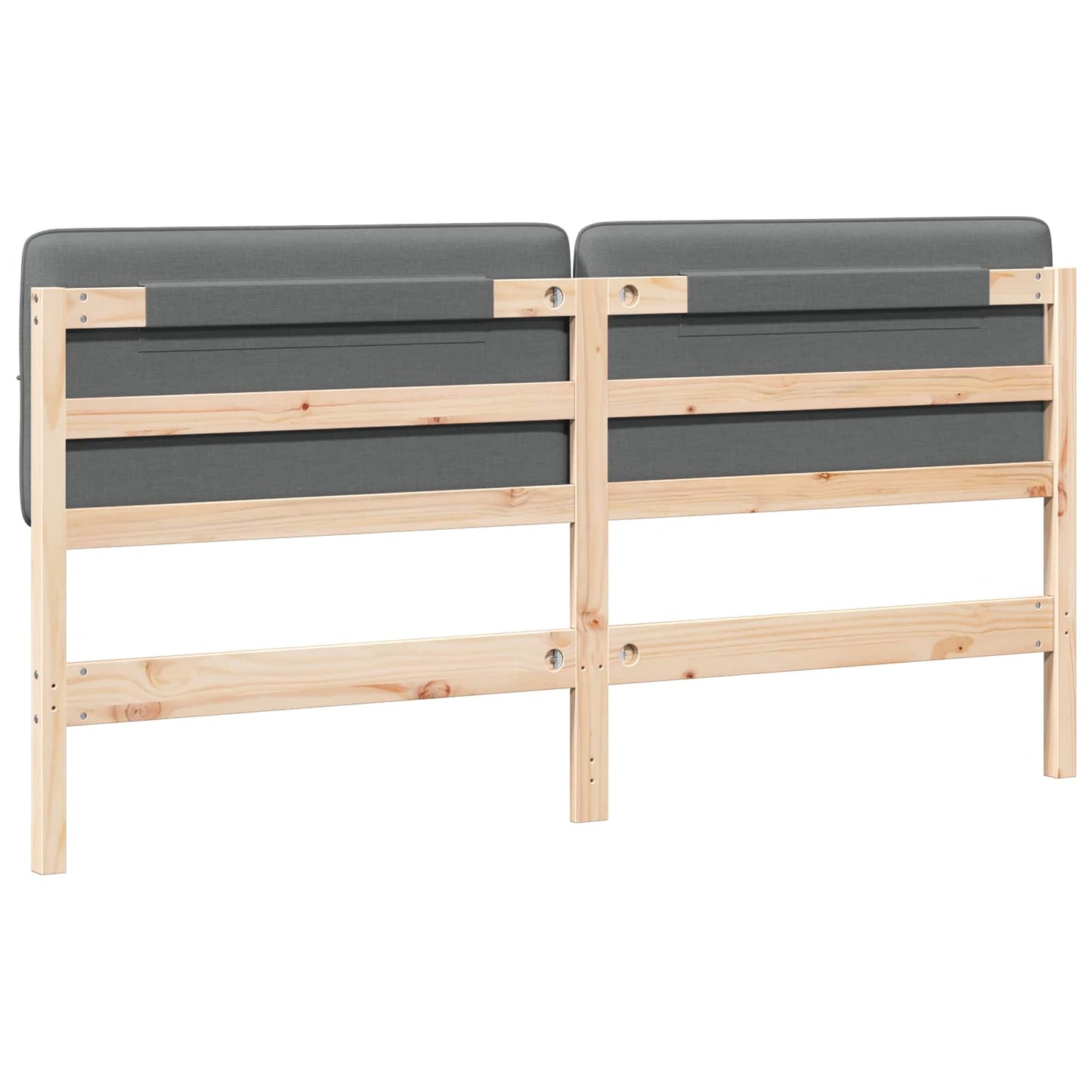 Gepolstertes Kopfteil mit Kopfteil Braun und Hellgrau 180 cm